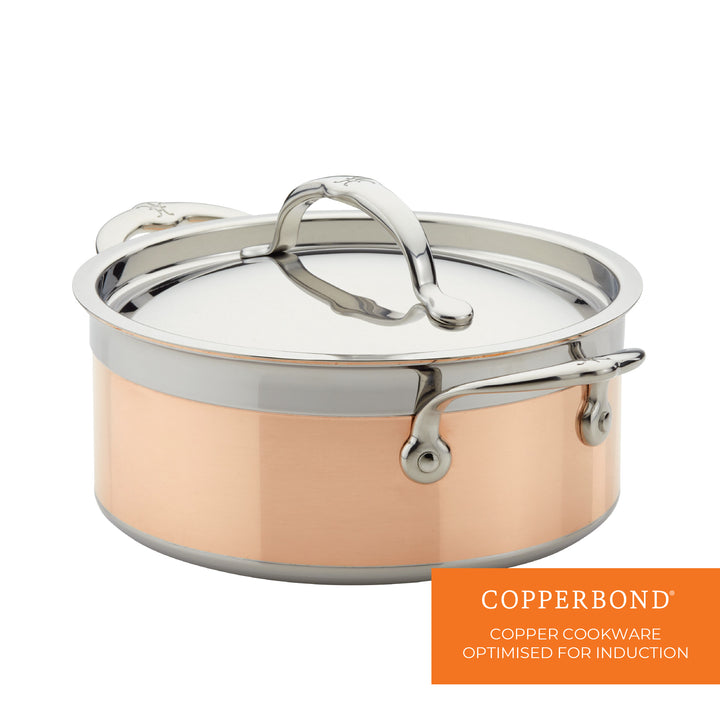 Hestan CopperBond Induction Copper Soup Pot & Lid - 20cm (2.8L)