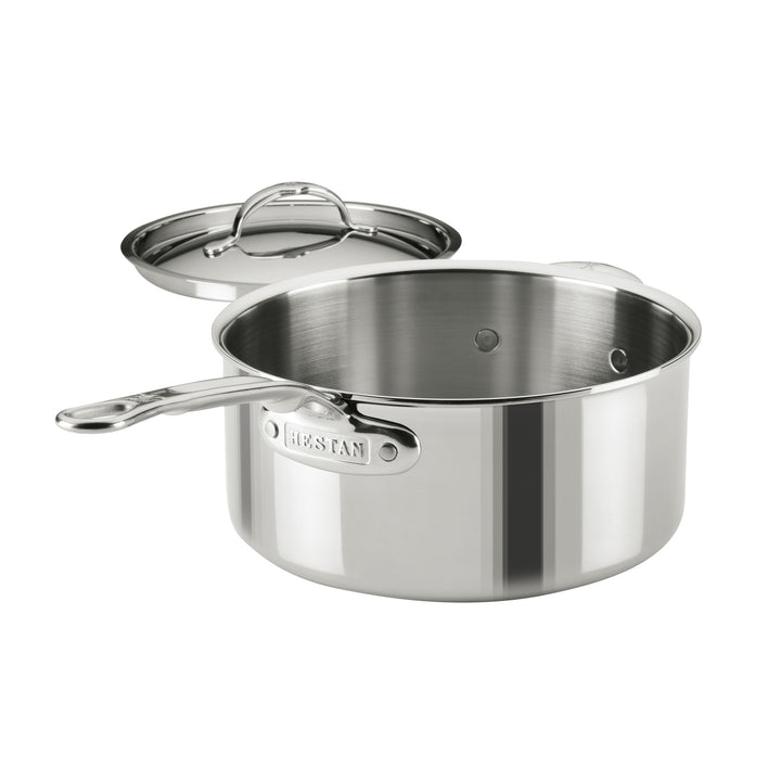 ProBond® Luxe Induction Stainless Steel Saucepan with Lid & Helper Handle - 22cm