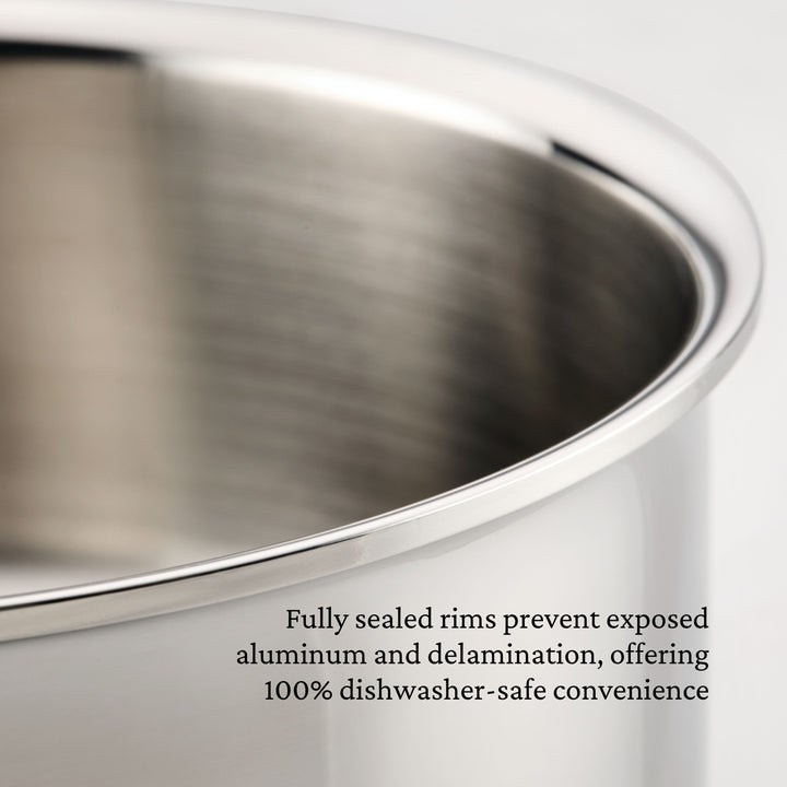 Hestan ProBond® Luxe Professional Clad Stainless Steel Sauté Pan with Lid, 26cm