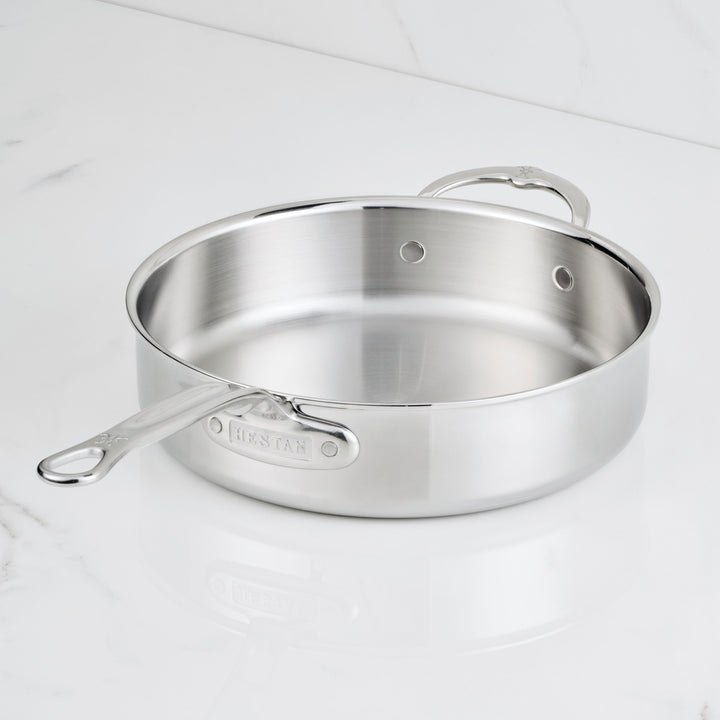 Hestan ProBond® Luxe Professional Clad Stainless Steel Sauté Pan with Lid, 26cm