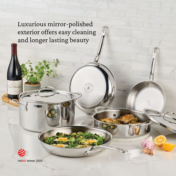 Hestan ProBond® Luxe Stainless Steel Sauteuse Braiser & Lid - 26cm