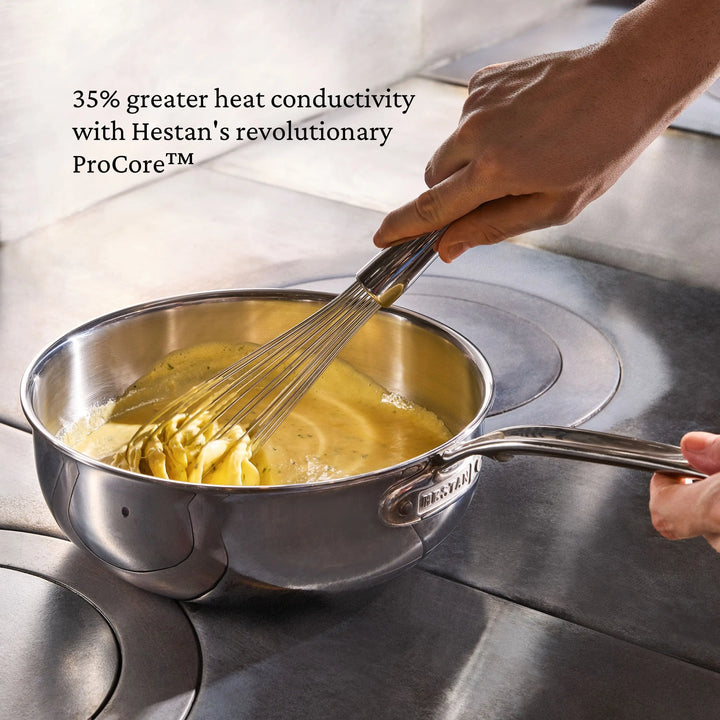 Hestan ProBond® Luxe 24cm Professional Clad Stainless Steel Essential Pan with Lid