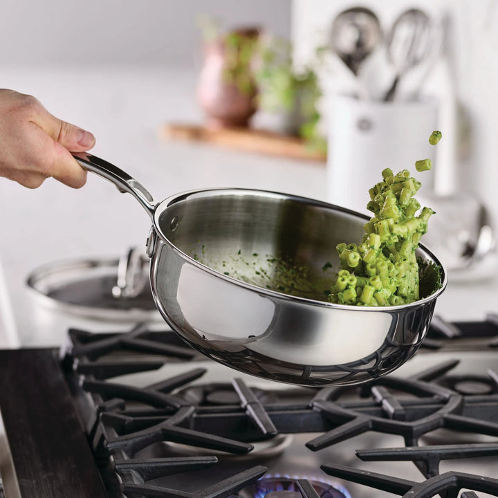 Hestan ProBond® Luxe 24cm Professional Clad Stainless Steel Essential Pan with Lid