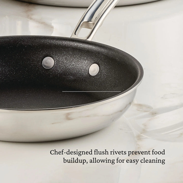 Hestan ProBond® Luxe Induction Stainless Steel Skillet TITUM™ Non-Stick - Small, Medium & Large