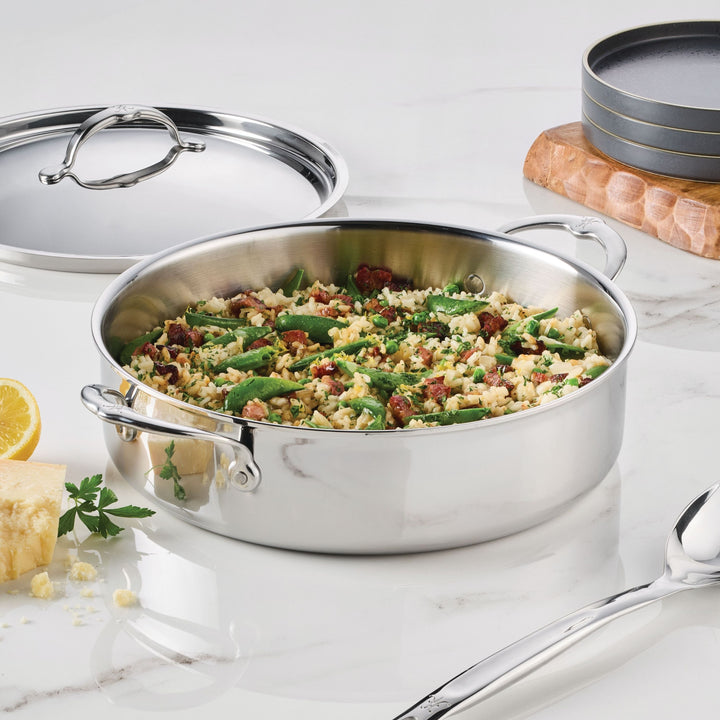 Hestan ProBond® Luxe 30cm Polished Professional Clad Stainless Steel Rondeau - 5.7L
