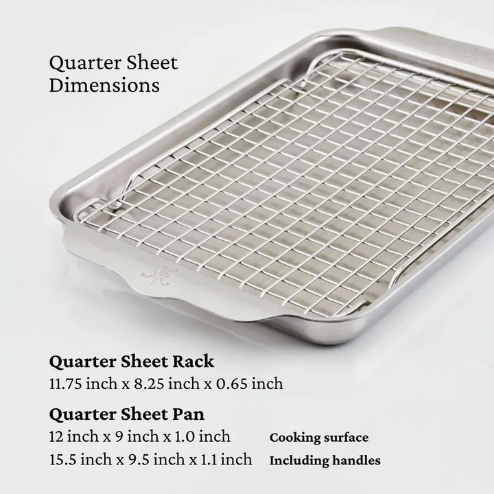 Hestan Ovenbond Quarter Sheet with Cooling Rack
