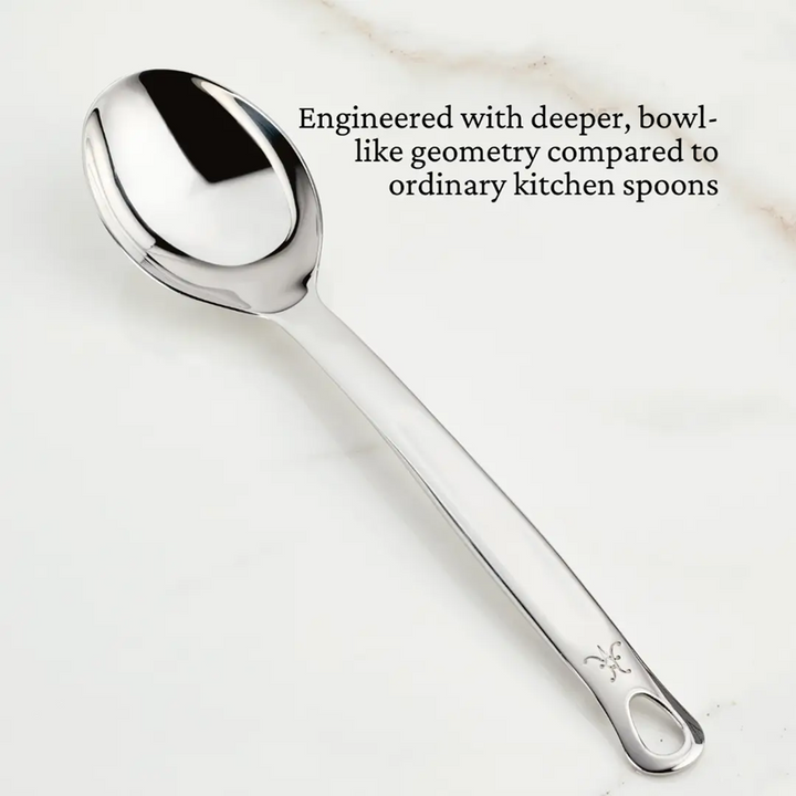 Hestan Provisions Utensils Deep Solid Spoon, 13"