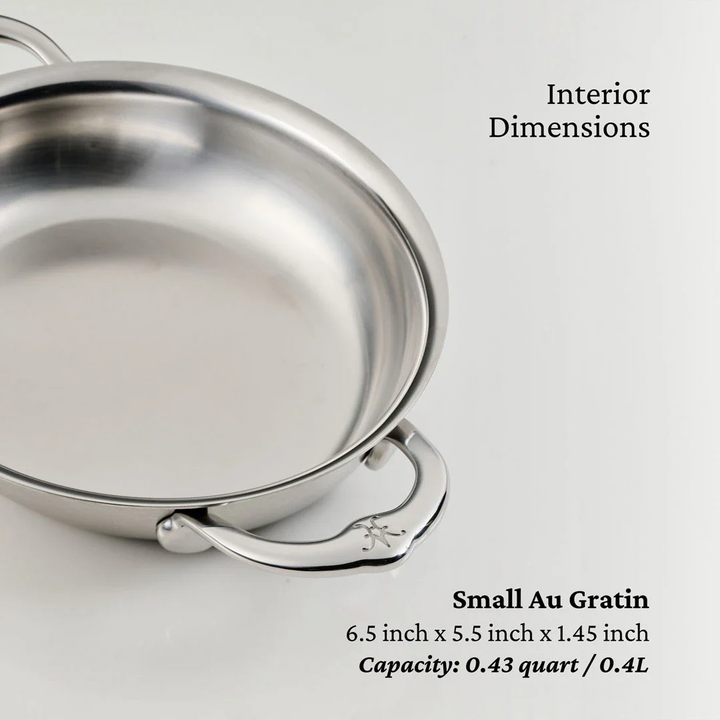 Hestan Provisions Open Mini Oval Au Gratin, 2pce Set (17cm x 14cm)