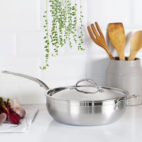 Hestan ProBond Induction Stainless Steel Essential Pan, Stock Pot & Titum™ Non-Stick Skillet Set: 5 Piece