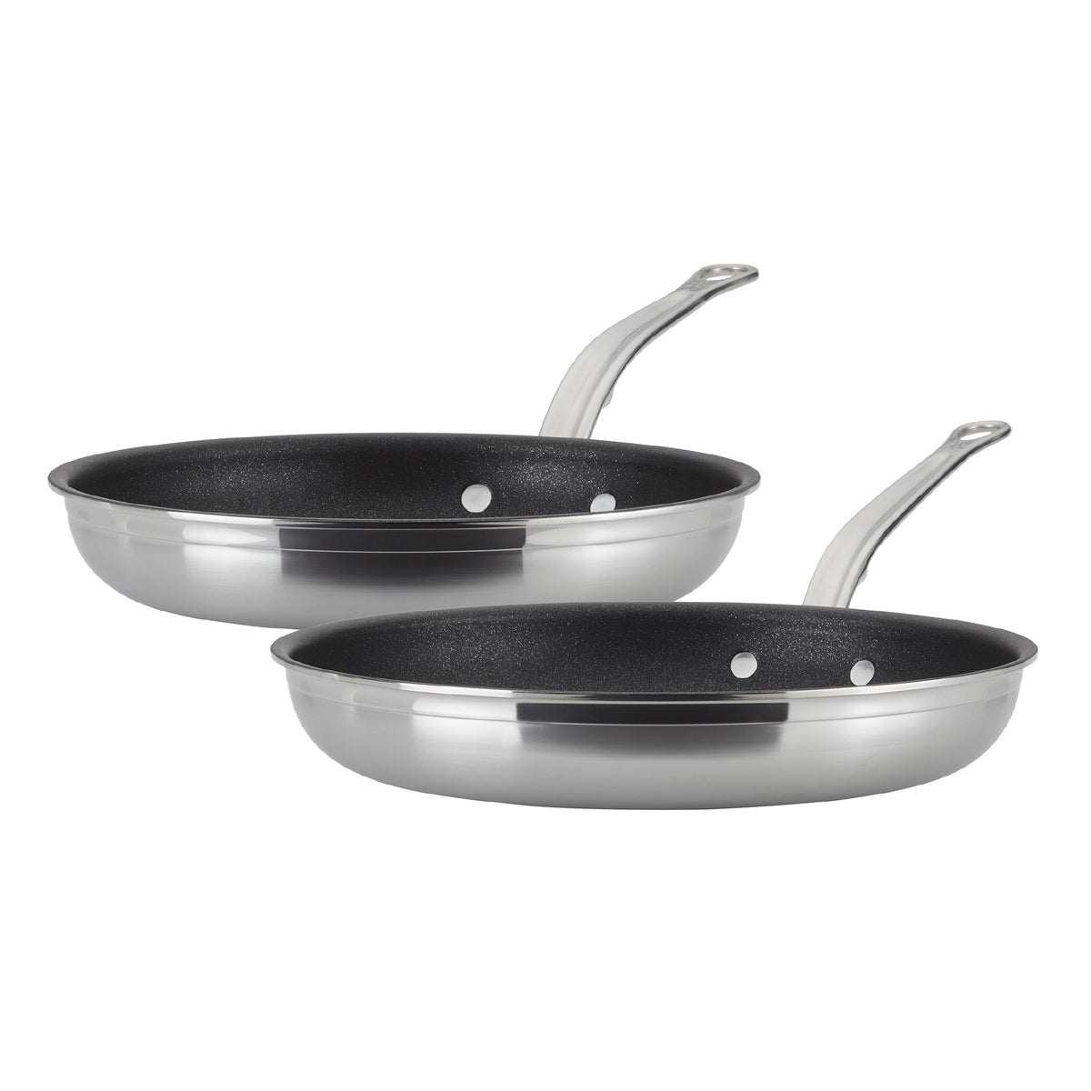 Hestan Induction Stainless Steel & Titum™ Non Stick Skillet Set Medium & Large