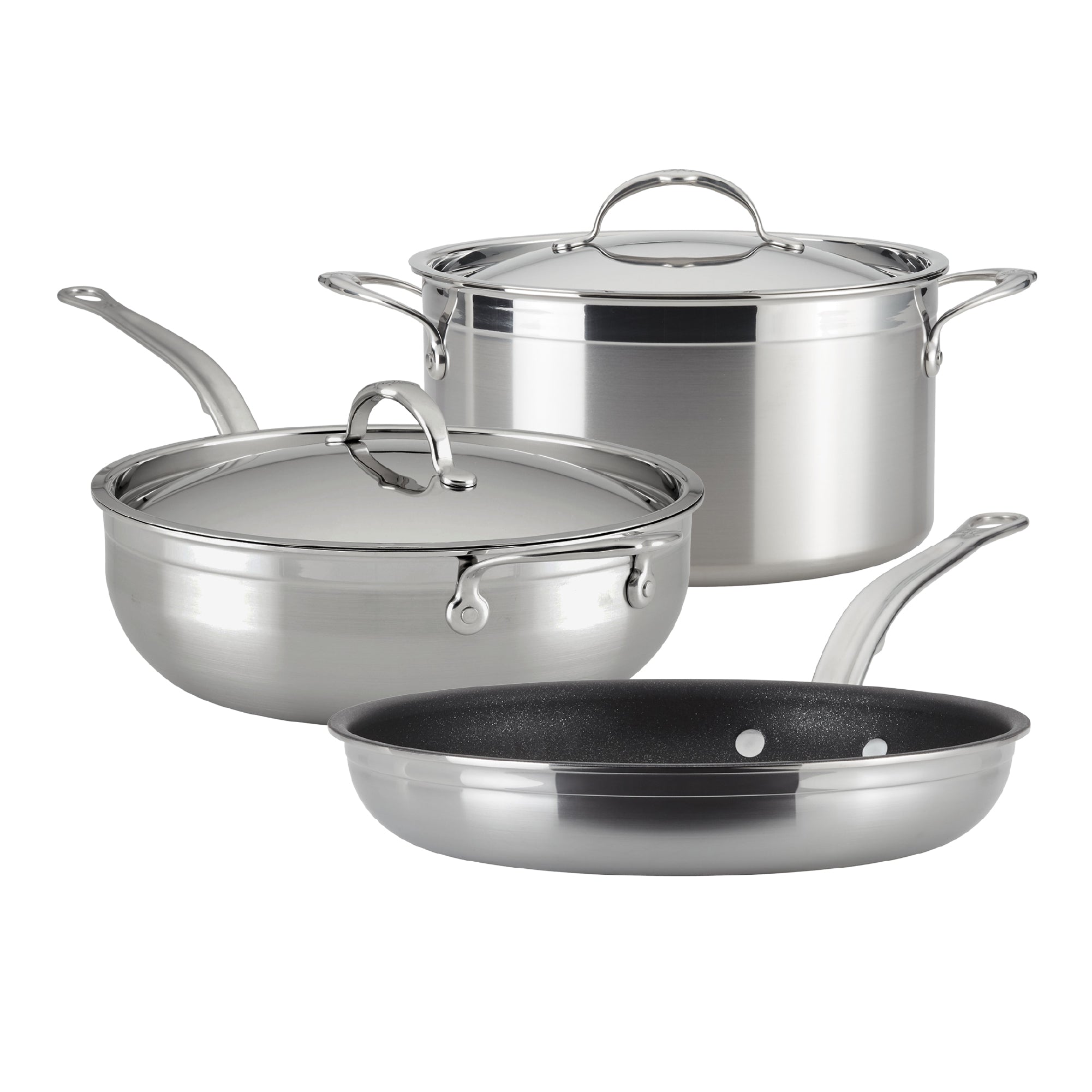 ProBond Induction Stainless Steel Skillet, Saucepans & Lids