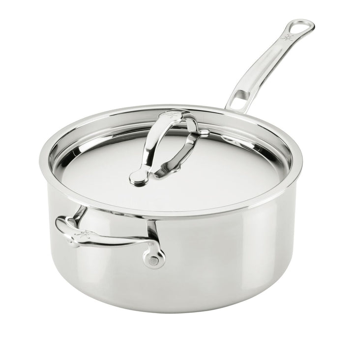 ProBond® Luxe Induction Stainless Steel Saucepan with Lid & Helper Handle - 22cm