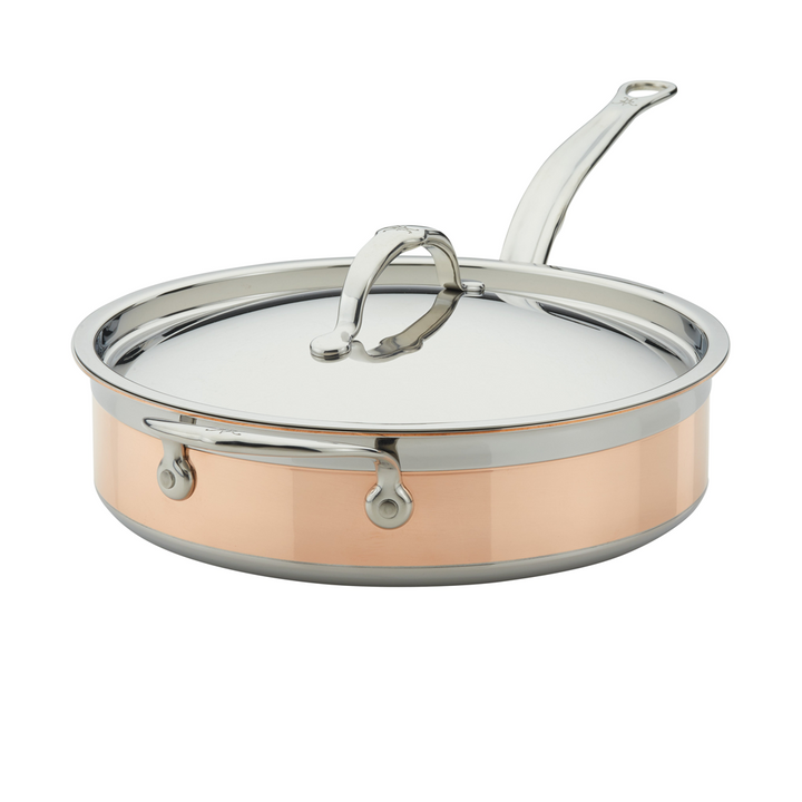 Hestan CopperBond Induction Copper Sauté Pan & Lid with Helper Handle 26cm (3.3L)