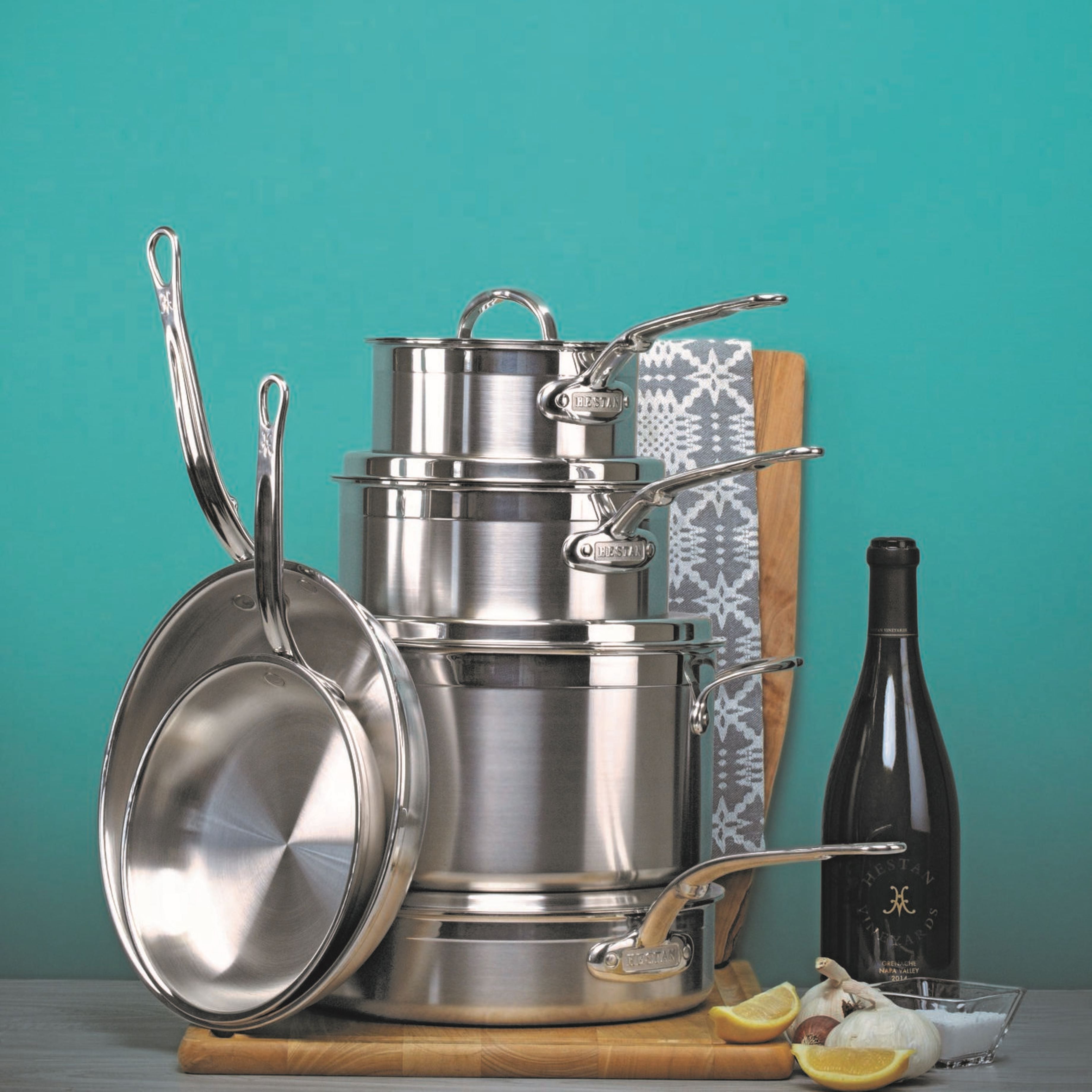 ProBond Multi-Layer Induction Stainless Steel Pan Set: 10 Piece