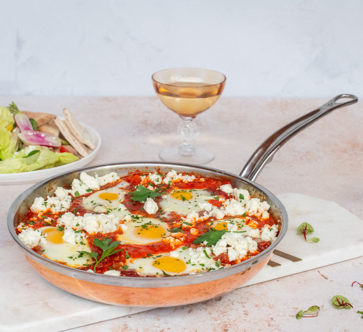 Hestan CopperBond Induction Copper Skillets - Medium & Large: 2 Piece