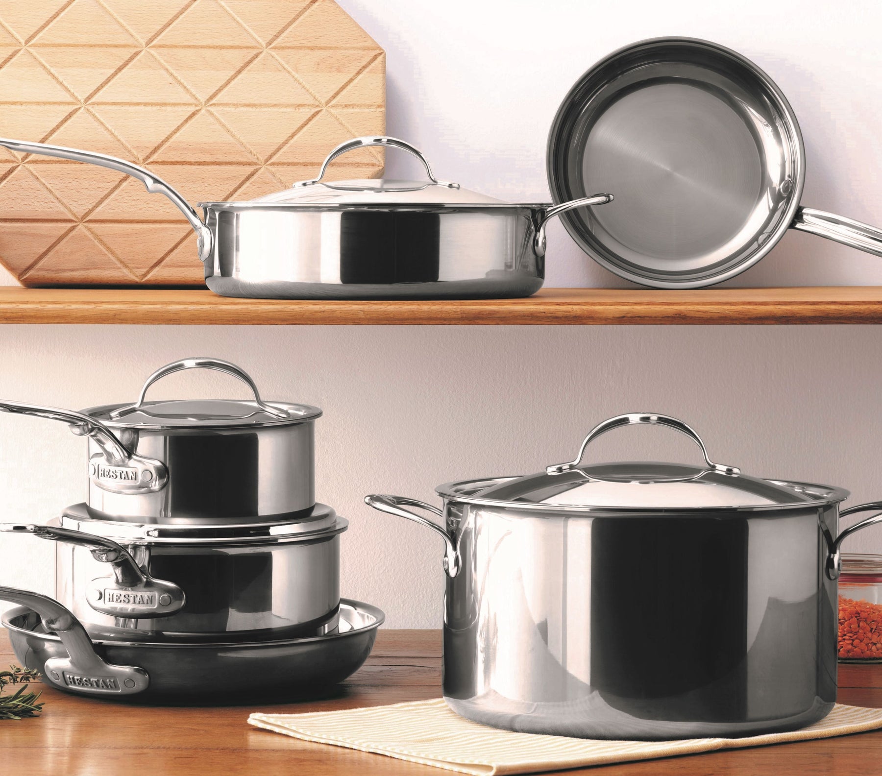 Hestan NanoBond™ Stainless-Steel 10-Piece Cookware Set