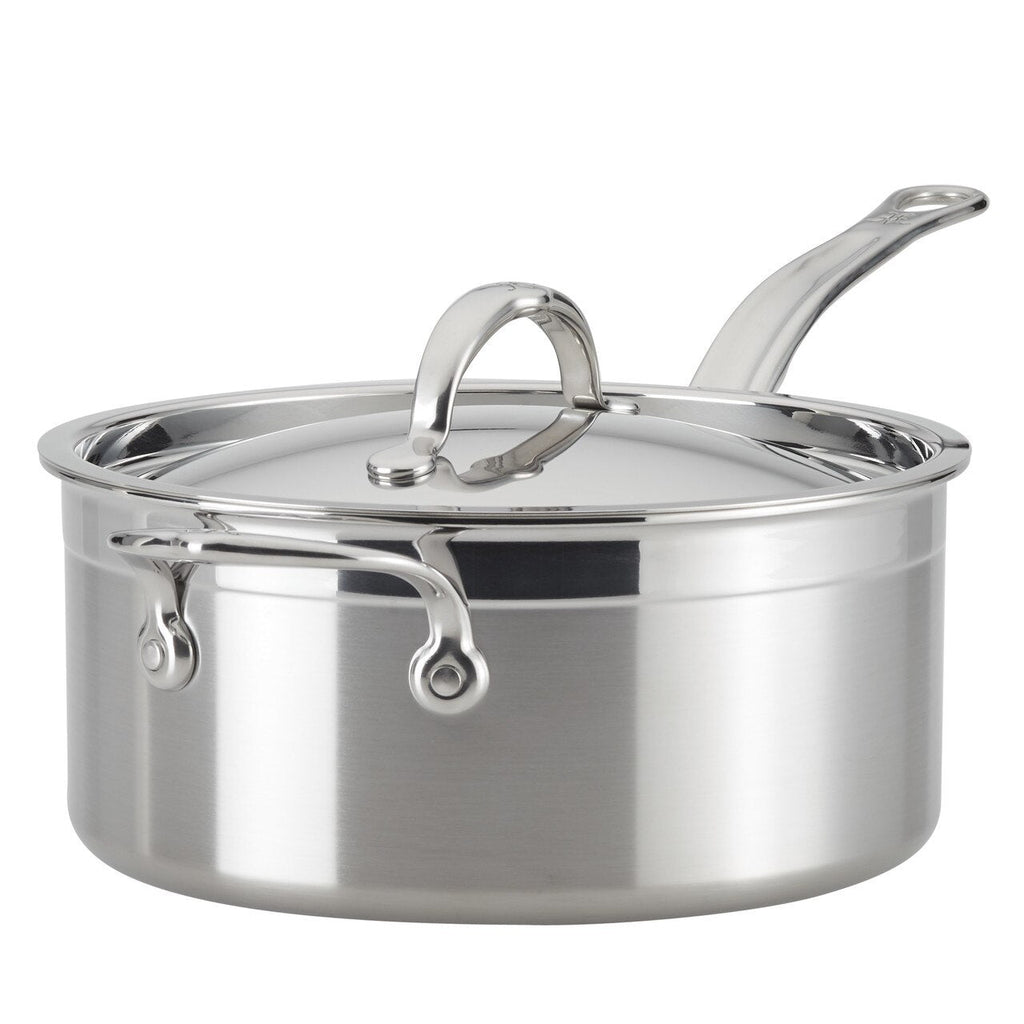 Hestan Induction Stainless Steel Saucepan & Lid Small & Extra Large