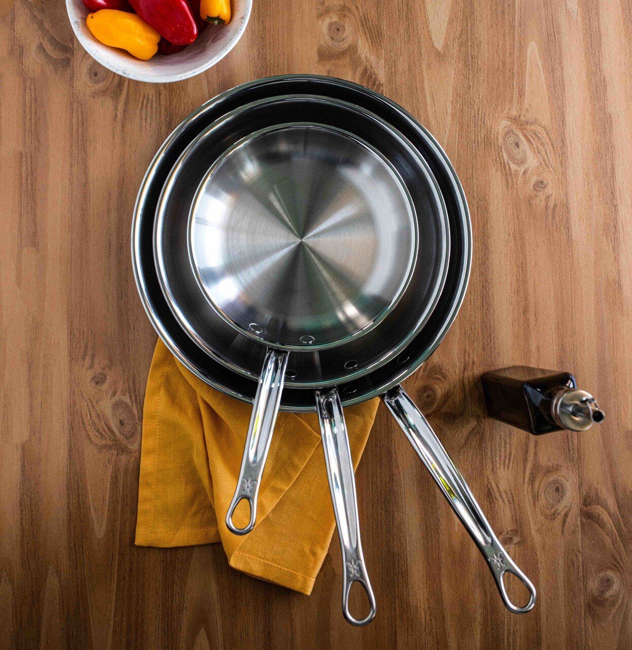 ProBond Induction Stainless Steel Skillets: Three Sizes | Shop