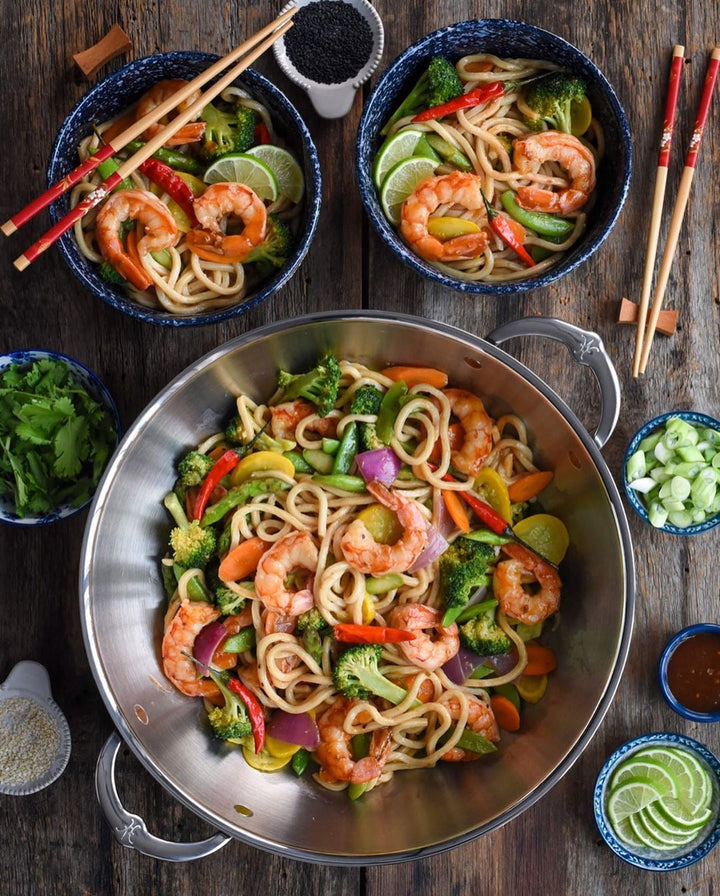 Hestan ProBond Induction Stainless Steel Wok & Lid - 36cm (7L)