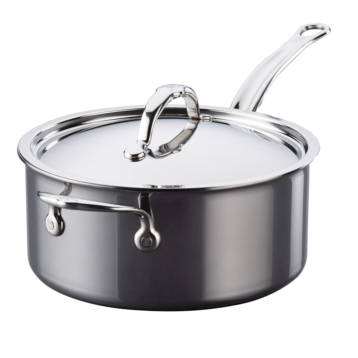 Hestan NanoBond Titanium Induction Saucepan & Lid with Helper Handle - 22cm/3.8L