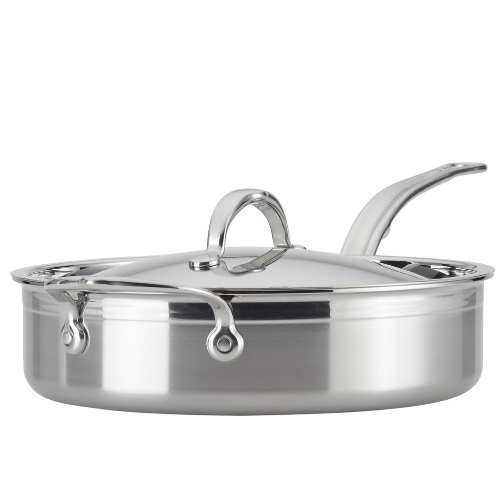 Hestan Induction Stainless Steel Sauté Pan & Lid 26cm