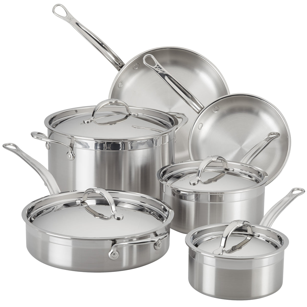 Hestan Induction Stainless Steel Pan Set 10 Piece