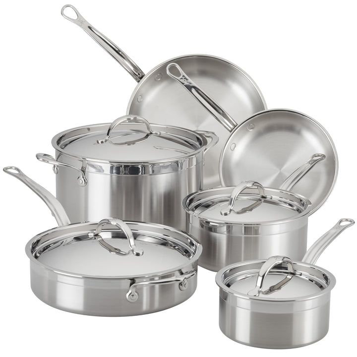 Hestan ProBond Induction Stainless Steel Pan Set: 10 Piece
